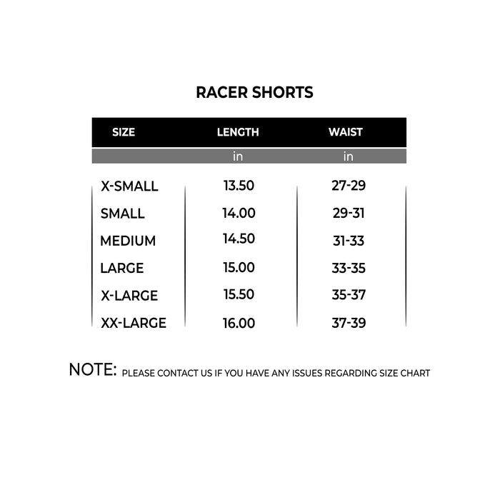 Racer Shorts - IRONGEAR Fitness