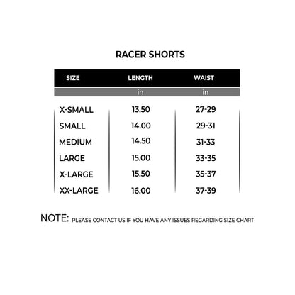 Racer Shorts - IRONGEAR Fitness