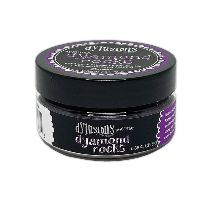 Ranger - Dylusions Dyamond Rocks Embossing Powder - Amethyst. Ultra thick embossing powder. .88 oz (25gr) At Embellish Away in Bowmanville Ontario Canada.
