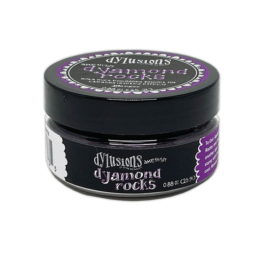 Ranger - Dylusions Dyamond Rocks Embossing Powder - Amethyst. Ultra thick embossing powder. .88 oz (25gr) At Embellish Away in Bowmanville Ontario Canada.