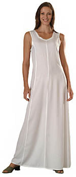 Rayon Long Sleeveless Dress