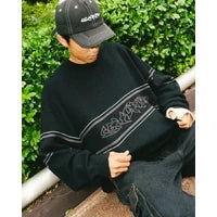 Razor Knitted Crew - Black