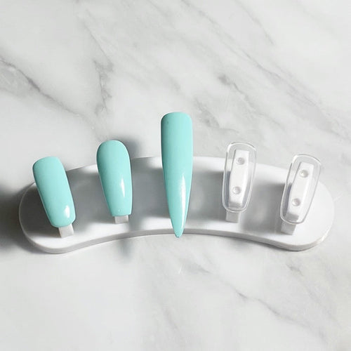 Replacement Nail Tips - Stiletto or Long Coffin CLEAR | Clear Jelly Stamper