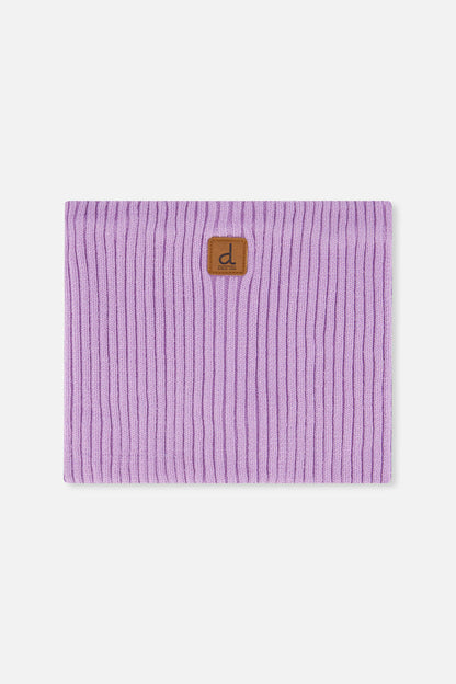 Ribbed Knit Neckwarmer Lavender-0