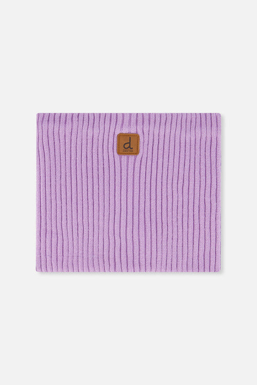 Ribbed Knit Neckwarmer Lavender-0