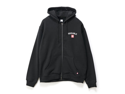 S-Double - Cities Zip Thru Hooded Fleece - Black