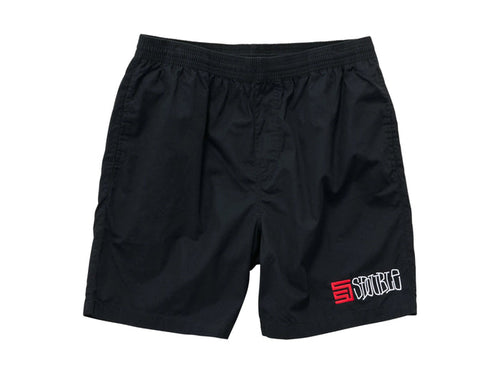S-Double - Poplin Coast Boxer - Black