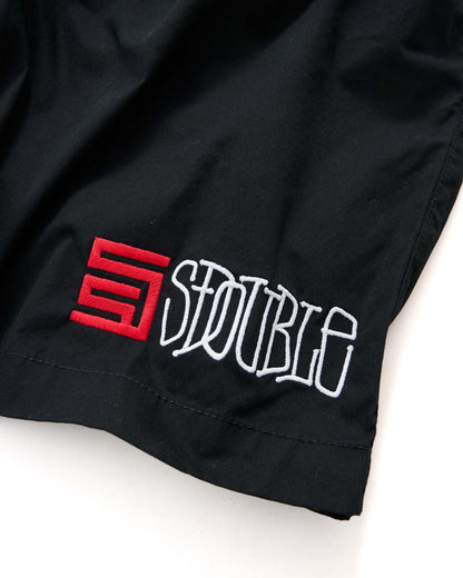 S-Double - Poplin Coast Boxer - Black
