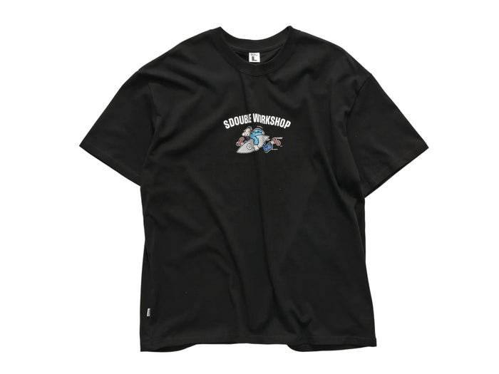 S-Double - Running Man T-Shirt - Black
