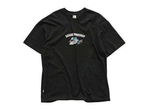 S-Double - Running Man T-Shirt - Black