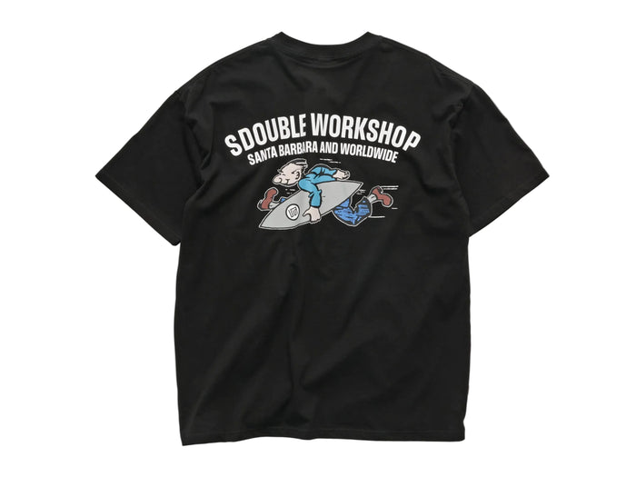 S-Double - Running Man T-Shirt - Black