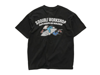 S-Double - Running Man T-Shirt - Black
