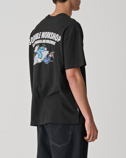 S-Double - Running Man T-Shirt - Black