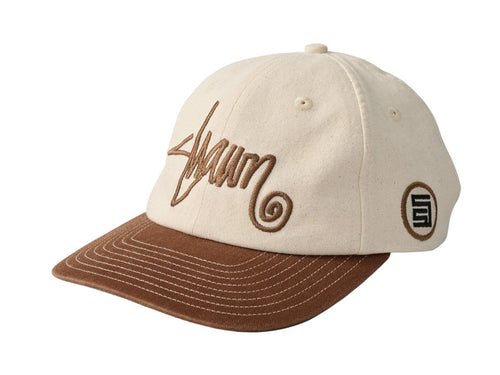 S-Double - Shawn Script Strapback Cap - Unbleached