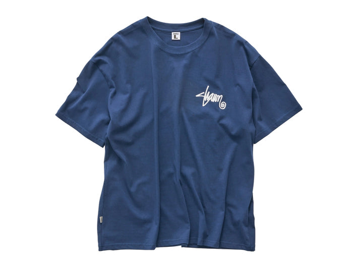 S-Double - Shawn Script T-Shirt - Navy