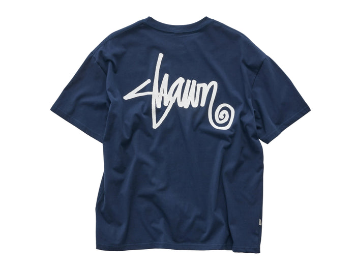 S-Double - Shawn Script T-Shirt - Navy