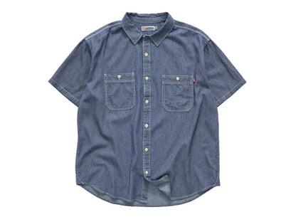 S-Double - Union Short Sleeve Work Shirt - Stripe