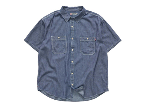 S-Double - Union Short Sleeve Work Shirt - Stripe