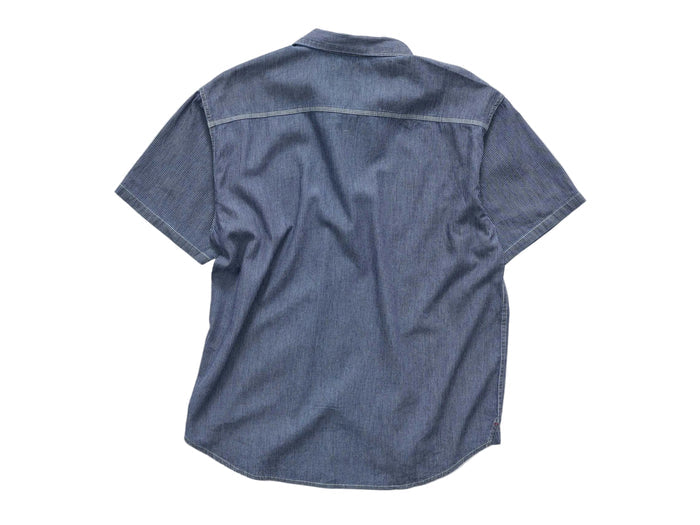 S-Double - Union Short Sleeve Work Shirt - Stripe