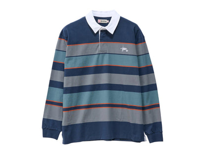 S-Double - Variagated Stripe Rugby - Navy