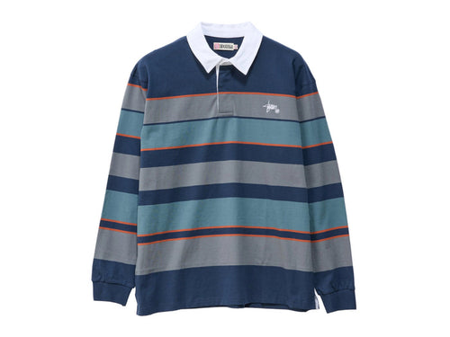 S-Double - Variagated Stripe Rugby - Navy