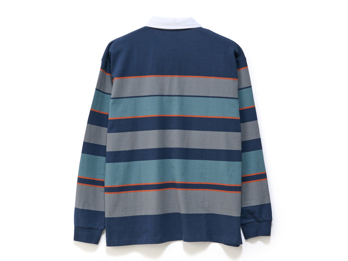 S-Double - Variagated Stripe Rugby - Navy
