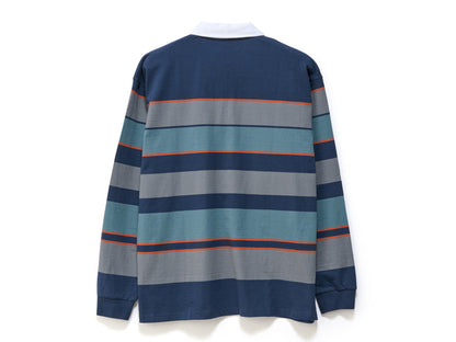 S-Double - Variagated Stripe Rugby - Navy