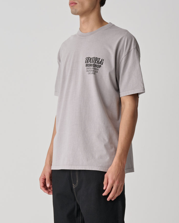 S-Double - Workshop T-Shirt - Pigment Rock Grey