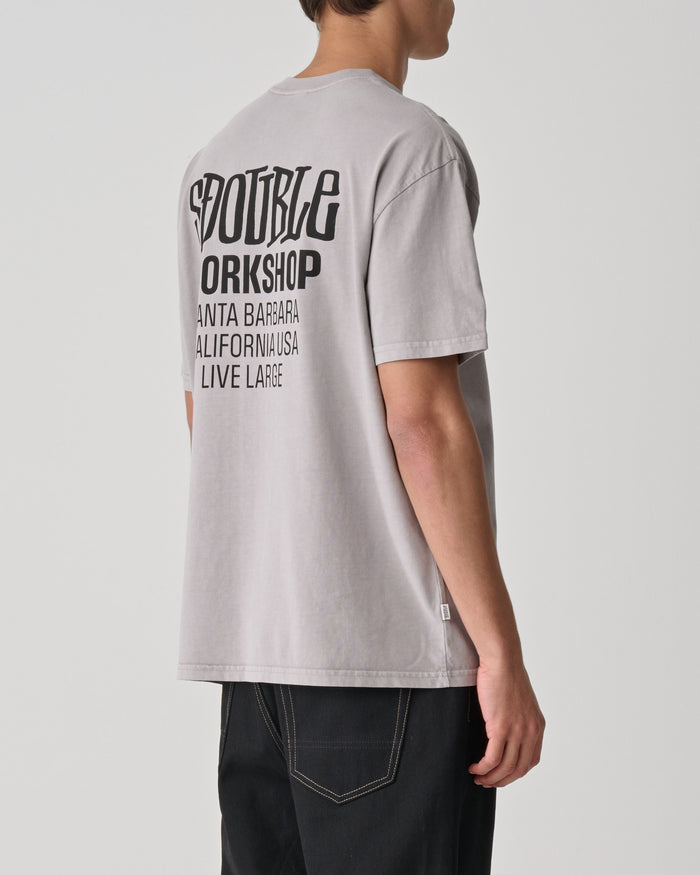 S-Double - Workshop T-Shirt - Pigment Rock Grey