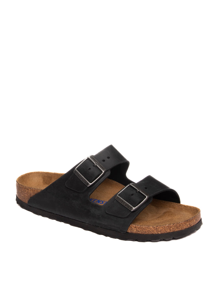 BIRKENSTOCK Sandalo arizona soft oiled nero ARIZONA SFB 752483-BLACK