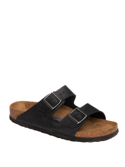 BIRKENSTOCK Sandalo arizona soft oiled nero ARIZONA SFB 752483-BLACK
