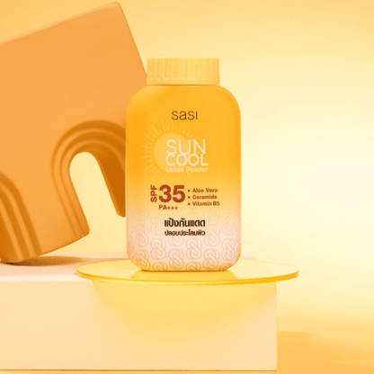 Sasi Sun Cool Loose Powder SPF35 PA+++ 50g بودرة ساسي صن كول السائبة - Princess Cosmetics Qatar