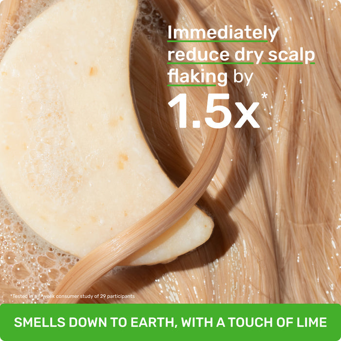 Immediately reduce dry scalp flaking by 1.5x* *Clinically tested when Scalp Health Shampoo and Everyday Shine Conditioner are used as a system

SMELLS DOWN TO EARTH, WITH A TOUCH OF LIME