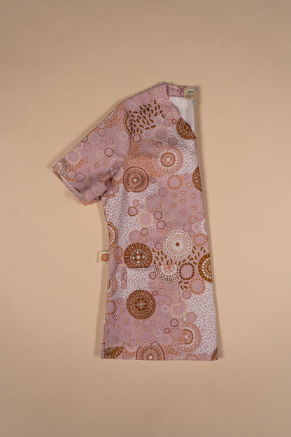 Seaside Healing Blush - Unisex Printed Scrub Top