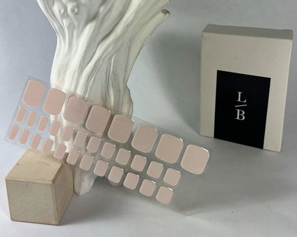 Semi-cured Gel Nail Wraps - Baby Pink Toes