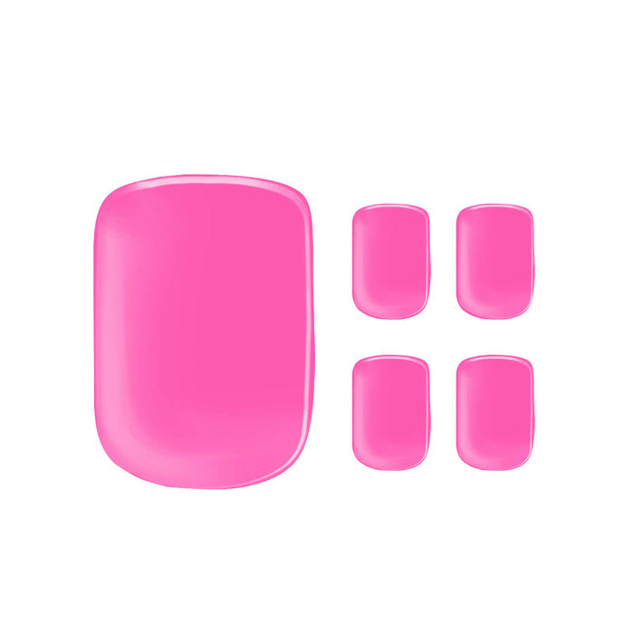 Semi-cured Gel Nail Wraps - Barbie Pink Toes