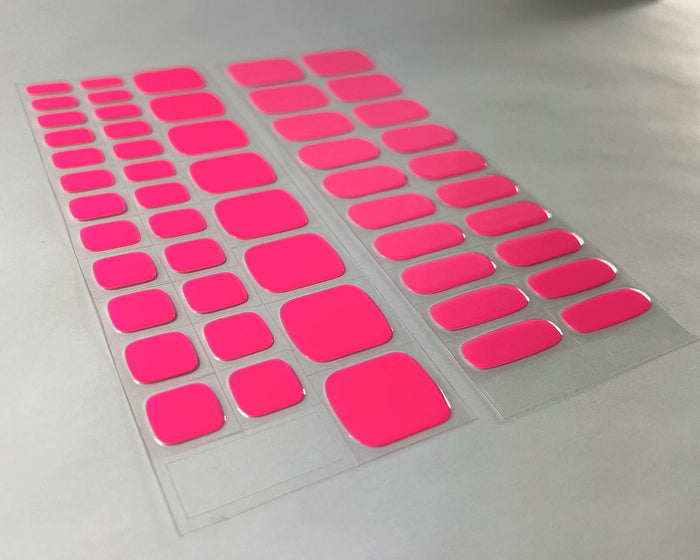 Semi-cured Gel Nail Wraps - Barbie Pink Toes