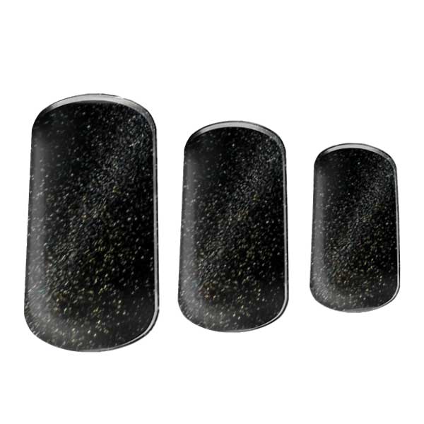 Semi-cured Gel Nail Wraps - Black Velvet Cats Eye