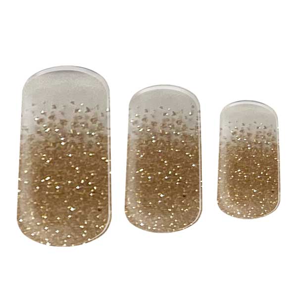 Semi-cured Gel Nail Wraps - Champagne Glitter