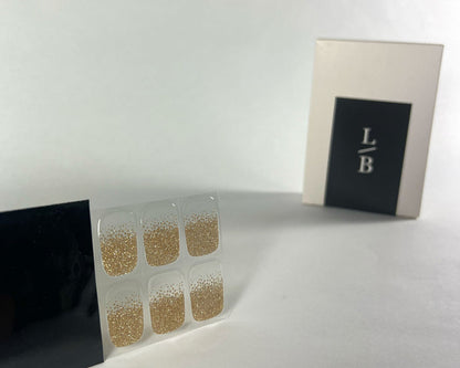 Semi-cured Gel Nail Wraps - Champagne Glitter
