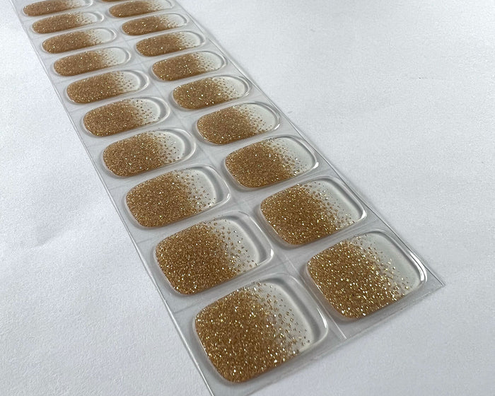 Semi-cured Gel Nail Wraps - Champagne Glitter