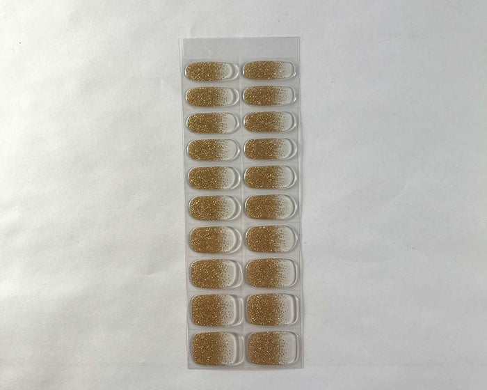 Semi-cured Gel Nail Wraps - Champagne Glitter