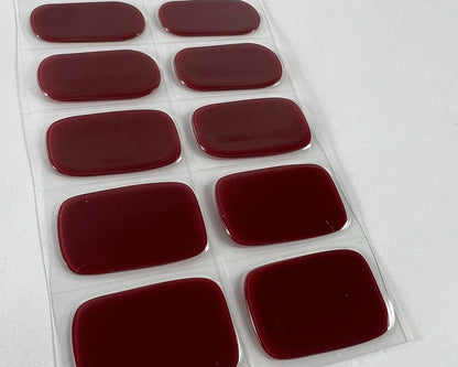 Semi-cured Gel Nail Wraps - Classic Burgundy