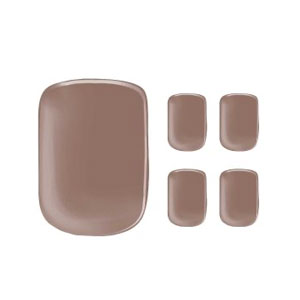 Semi-cured Gel Nail Wraps - Classic Chocolate Toes