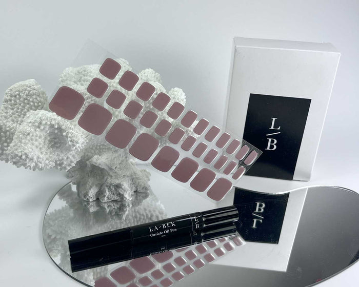 Semi-cured Gel Nail Wraps - Classic Chocolate Toes