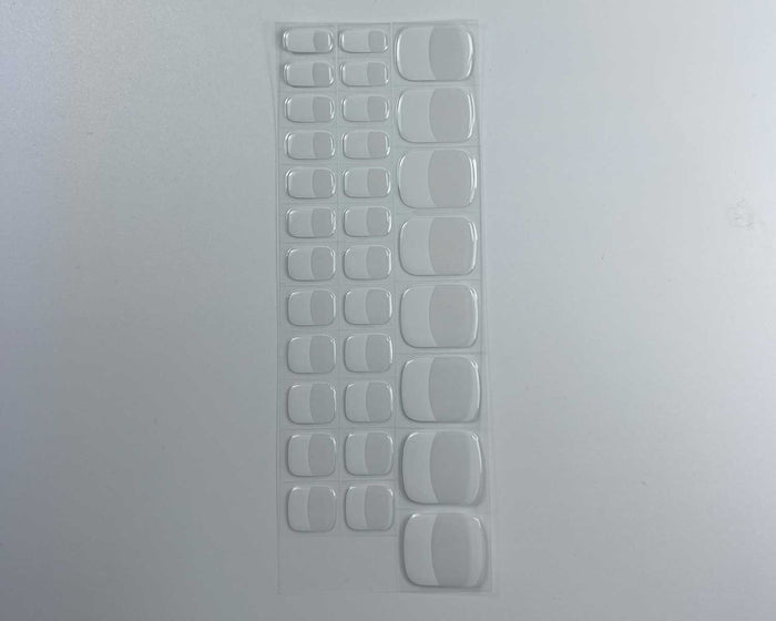 Semi-cured Gel Nail Wraps - Classic French Toes