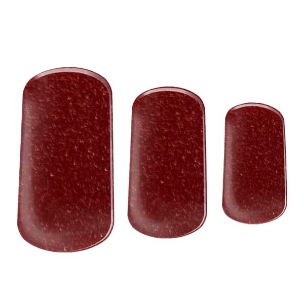 Semi-cured Gel Nail Wraps - Crimson Sparkle