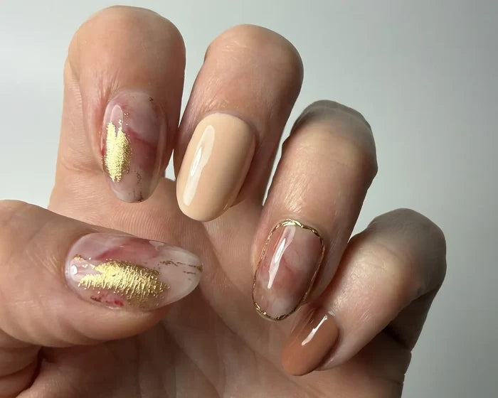 Semi-cured Gel Nail Wraps - Gold Digger