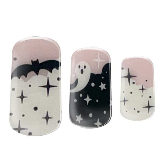 Semi-cured gel nail wraps in Halloween Glow, product shot