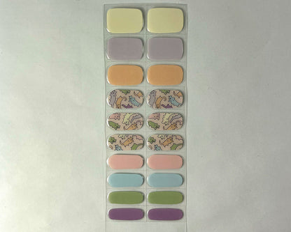 Kitty Kandy gel nail wrap strip close-up